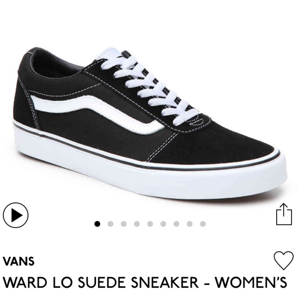Gently used black & white Vans